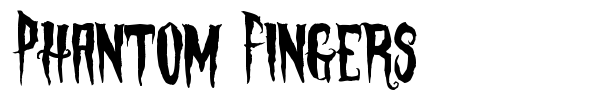 Phantom Fingers font preview